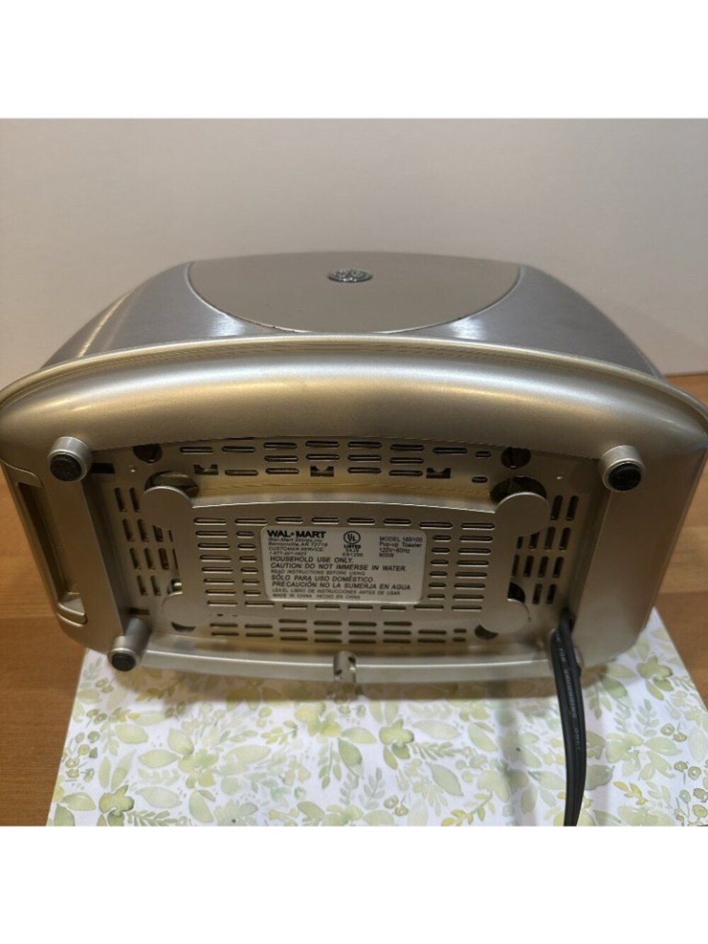 Retro Style 2 Slice Toaster GE Stainless Steel Bagel Defrost Reheat Silver - Picture 8 of 13